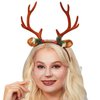 Olbye Deer Antlers Headband Women’s Deer Costume Accessories Reindeer Antler Headpiece Fawn Horn Headband Halloween Cosplay Costume Ears Holiday Party Accessories for Women and Girls (Deer Ears B)