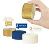 NICROLANDEE Navy Blue Party Decorations - 6 Rolls Navy Blue Gold Ivory Crepe Paper Streamers Tassels Paper for Graduation Party Bridal Shower Wedding Birthday Supplies