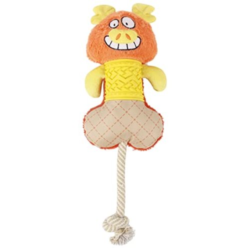 Pet Life ® 'All-in-Fun' Nylon and Rope Squeaking Rubber Rope and Plush Dog Toy