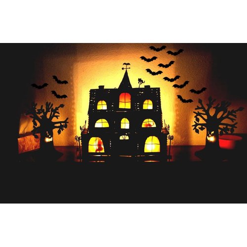 Halloween Decorations 144PCS Tiny Bat Stickers for Halloween Party Supplies Birthday Party Favors