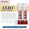 AXIO Regular Energy Drink Powder, Sour Cherry, 30 Packets, Instant Energy Powder, Energy Supplement in a Drink Mix, w/B Vitamins, DMAE, L-Theanine, Quercetin, Green Tea & Pine Bark Extract
