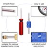 TWTADE 5PCS Tire Valve Stem Removal Tool Kit,R12 R134a Air Conditioning Valve Core Remover Tool,Single and Dual Heads Valve Core Remover Schrader Valve Tool