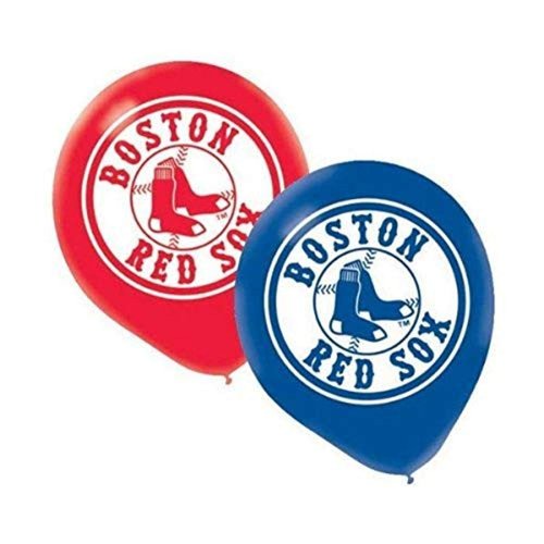 Boston Red Sox MLB Latex Balloons - 12" (Pack Of 6) - Perfect For Game Day Parties & Celebrations