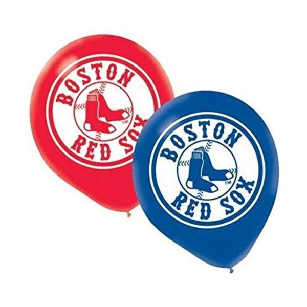 Boston Red Sox MLB Latex Balloons - 12" (Pack Of 6) - Perfect For Game Day Parties & Celebrations