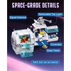 City Space Station Building Set, Space Rocket Science Lab Building Kit with 4 Astronaut Minifigures, STEM Gift Toys for Boys 6-12, Compatible with Lego Space Shuttle, 502 PCS