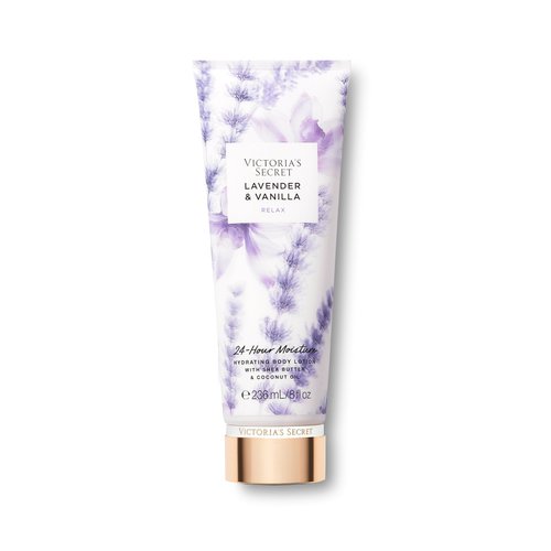 Victoria's Secret Lavender Vanilla Fragrance Lotion, Scented Body Lotion for Women (8 oz)