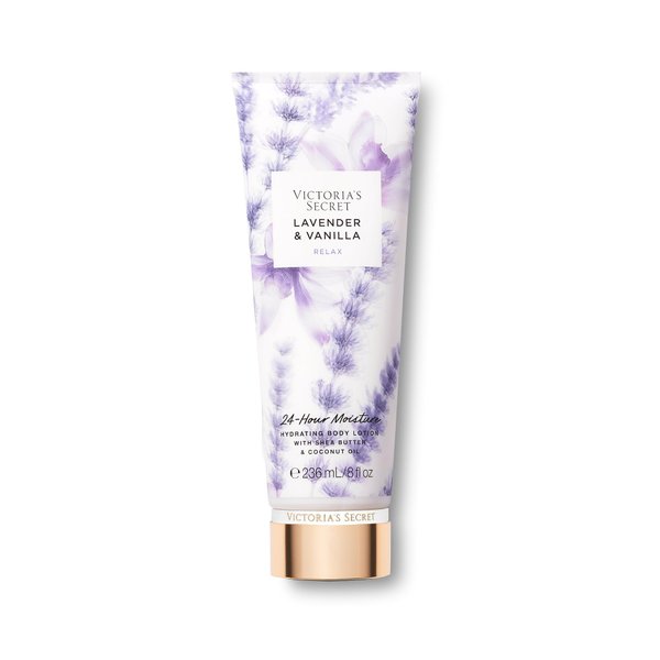 Victoria's Secret Lavender Vanilla Fragrance Lotion, Scented Body Lotion for Women (8 oz)