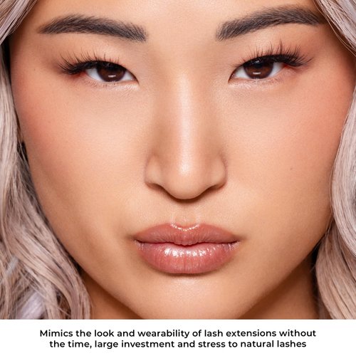 Lilly Lashes 3D Undercover Kit - DIY Lash Extension Kit in Espionage - At Home Eyelash Extension Kit Includes Lash Clusters + Lash Bond and Seal + Lash Applicator Tool - Wispy Volumizing Style