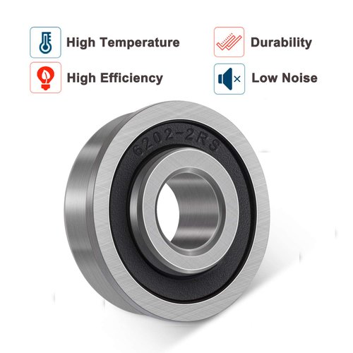 Bonbo 10Pcs Flanged Ball Bearings ID 5/8" x OD 1-3/8" for Lawn Mower, Wheelbarrows, Carts & Hand Trucks Wheel Hub, Alternative to Snapper, JD, MTD, Marathon AYP Etc, Deep Groove Ball Bearing