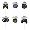 GOTPASS 11 Pcs Video Game Cake Topper Video Game Theme Cake Decoration for Man Or Kids Birthday Party Supplies