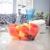 Blue Sky Clear Wave Square Plastic Serving Bowl - 90 oz. (1 Count) - Premium & Durable Perfect for Displaying Delicious Salads and Appetizers