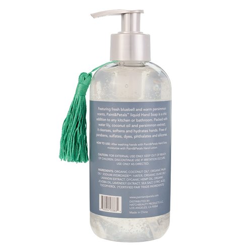 PAINT&PETALS Bluebell & Persimmon Scented Liquid Hand Soap, Cleanses, Softens, & Hydrates Hands, Gentle & Effective, A Chic Addition to Any Kitchen or Bathroom, 11.8 Fl Oz