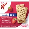 Kellogg's Special K Pastry Crisps, 100 Calorie Snacks, Breakfast Bars, Strawberry, 5.28oz Box (12 Crisps)