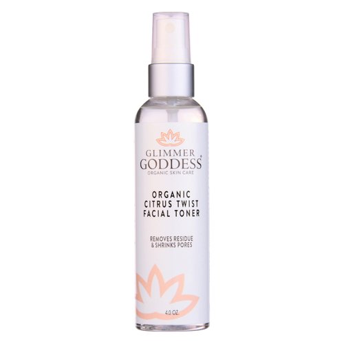 Organic Citrus Facial Toner with Rose Water Witch Hazel & Aloe Vera - Natural Astringent Closes Pores and Preps Skin