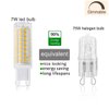 SYXKJ G9 Led Bulb, Dimmable 75W Halogen Bulb Equivalent, All New 7W G9 Bulb, 750lm AC120V Input, G9 bi-pin Base Corn Bulb,Warm White 4pack