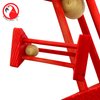 Bonka Bird Toys Rattle Cylinder Puzzle Foot Talon Parrot Cage Toy, African Grey, Amazon, Macaw, and Other Similar Breed Sizes. (2486 Red)