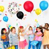 147 Pieces Theme Balloon Decorations Arch Garland Kit Include Blue Red Yellow Black Balloons with Confetti Balloons and Roll Tape for Kids Birthday Party Supplies