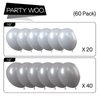 PartyWoo Gray Balloons, 60 pcs Grey Latex Balloons of 12 inch Dark Gray Balloons, 10 inch Pastel Gray Balloons, Light Gray Balloons for Gray Party Decorations, Gray Baby Shower, Gray Birthday