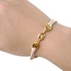 Gold Silver Bracelet Hair Ties for Women (GOLD)