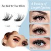 Lash Clusters 168 Pcs Cluster Lashes Eyelash Clusters DIY Cluster Eyelash Extensions Individual Lashes Thin Band & Soft(Crocus & Dandelion,C-mix)