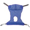 Invacare R114 Full Body Sling with Commode Opening for Patient Lift, Medium, Polyester, Purple/Blue