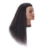 Hairlink 100% Real Hair Afro Mannequin Head Hairdresser Hair Styling Training Head Dolls for Cosmetology Manikin Maniquins Practice Head with Stand (9926B0216)
