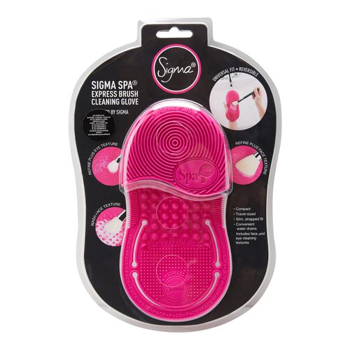 Sigma Spa® Express Travel Brush Cleaning Glove - Perfect for Cleaning Makeup Brushes On The Go