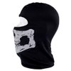 Aikuer Black Balaclava Ghosts Skull Full Face Mask, Windproof Ski Mask Motorcycle Face Masks Tactical Balaclava Hood for Men Women Youth Halloween Cosplay Outdoor Sport Cycling Hiking