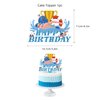 Swimming Birthday Party Supplies Swimming Party Decorations Include HAPPY BIRTHDAY Banner Balloons Cake Topper Cupcake Toppers Swimming Birthday Party Decorations