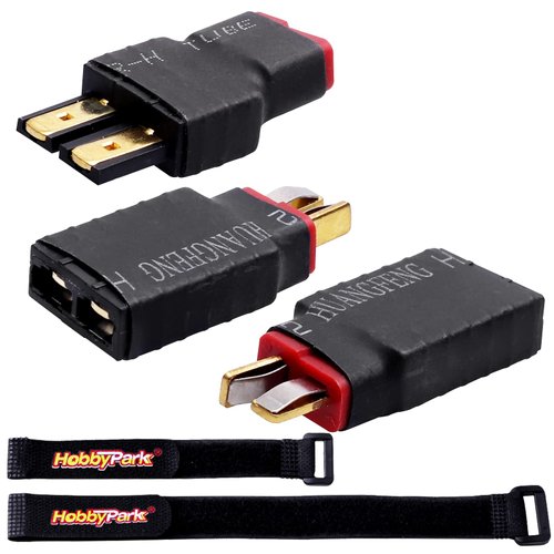 Hobbypark RC Battery Adapter Connector for Traxxas TRX to HXT 4mm Banana Plugs fit Slash/Rustler/Stampede/Bandit/E Revo RC Car
