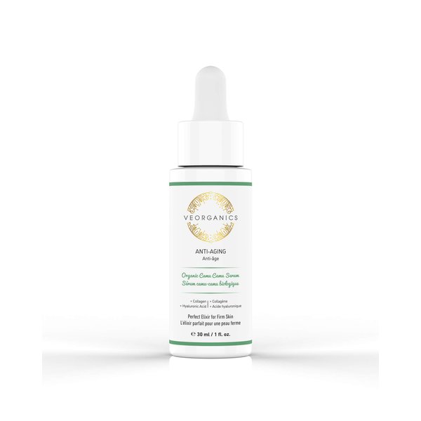Organic Vitamin C Anti-Aging Facial Serum + Collagen & Hyaluronic Acid