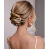 Chanaco French Hair Pins for Women Gold Silver Updo Hair Accessories U Shaped Hair Pins for Buns Twist Hairpin for Styling Metal Hair Fork with Combs for Girls Non Slip Hair Sticks for Thick Fine Hair