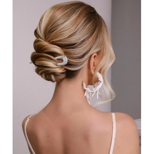 Chanaco French Hair Pins for Women Gold Silver Updo Hair Accessories U Shaped Hair Pins for Buns Twist Hairpin for Styling Metal Hair Fork with Combs for Girls Non Slip Hair Sticks for Thick Fine Hair