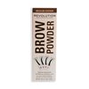 Revolution, Brow Powder Stamp & Stencil Kit, Brow Shaping Tool, Dark Brown, Includes Brow Stencils