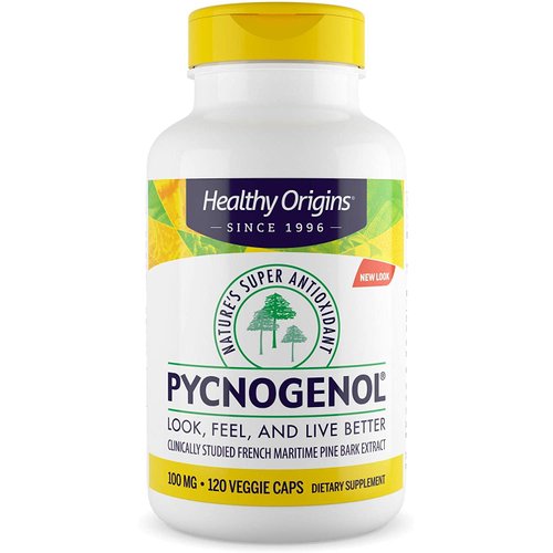 Healthy Origins Pycnogenol 100 mg - Premium Pine Bark Extract - French Maritime Pine Bark Extract...