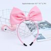 Pluzmecalm 1Pc Pink Halloween Bow Headband Bowknot Hair Hoops Bands Headpiece Hairband Women Christmas Birthday Party Decorations Accessories Easy to Wear,Hats and Caps