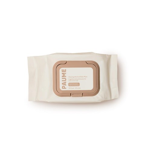 PAUME Cleansing Hand and Body Wipes, Made With Squalane and Safflower Oil, Cleanse & Refresh Hands, 1 Pack - 20 Wipes