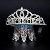 BAHABY Silver It's My 18 Birthday Sash and Crown 18th Birthday Decorations Birthday Tiara Birthday Party Favors