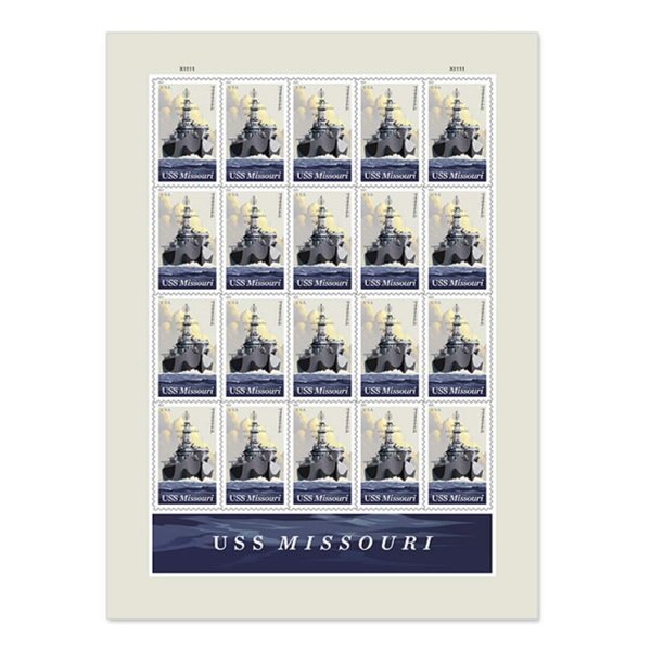 Sheet of Twenty First Class Postage Stamps Scott 5392_AB