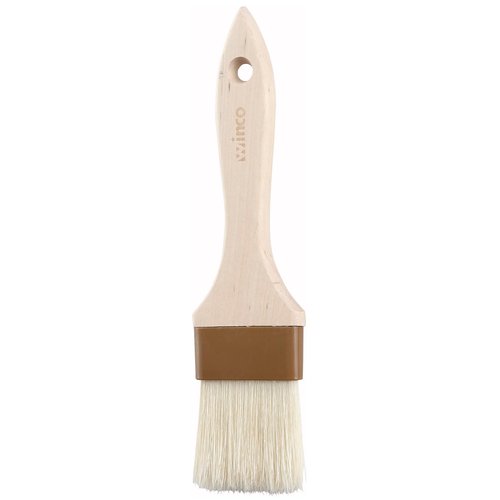 Winco Flat Pastry and Basting Brush, 2-Inch, Beige