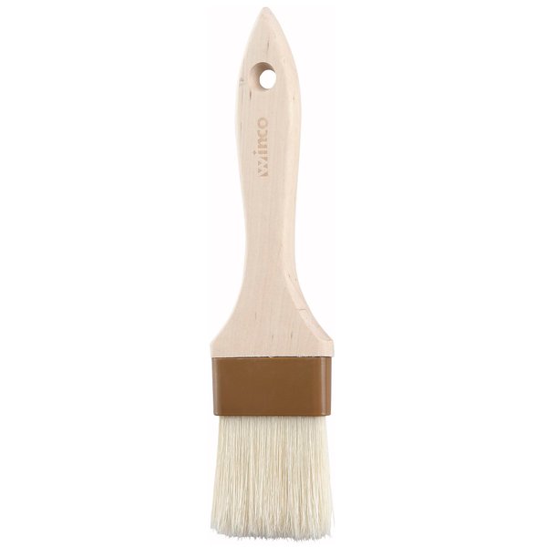 Winco Flat Pastry and Basting Brush, 2-Inch, Beige