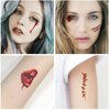30 Sheets Halloween Fake Scars Temporary Tattoo Stickers Halloween Prank Zombie Makeup Horror Bloody Wound Eyes Waterproof Tattoo Stickers Decals for Women Man Kids Halloween Cosplay Party Decorations