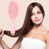 VOCOSTE Grid Hair Brush, Shower Detangler Need to Vent Detangling Brush, Rubber Pink