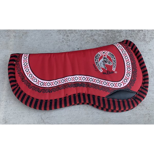 EL CHARRO Horse Saddle Pad, Carona para Caballo Cola De Pata (Red)