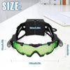 Uten Night vision Goggles for Kids, Adjustable Elastic Band Glasses with LED Light Beams, Spy Gear with Flip-Out Lights Green Lens, Spy Role Play, Birthday Gifts and Christmas Gifts for Kids.