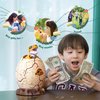 EVTHSU Dinosaur Egg ATM Piggy Bank for Boys,Kids Electronic Password Mini Safe for Real Money,Great Dino Decor Toys Gifts for Christmas Birthday Easter(White)