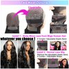 Sibaile 28 Inch Body Wave Lace Front Wigs Human Hair 13X4 HD Lace Front Wigs Human Hair 180% Density Glueless Wigs Human Hair Pre Plucked for Black Women with Baby Hair Natural Black Human Hair Wig
