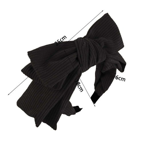 GUEDKIKL 2pcs Satin Wide Knotted Hair Hoops, Fashion Washing Face Makeup Wide Bow tie Headbands, Non Slip Silk Head Bands for Girls Ladies