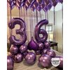 Purple 13 Number Balloons, 40 Inch Giant Number 13 Balloons Foil Mylar Helium Purple Number Balloons for 13th Birthday Party Supplies Anniversary Event Celebration Decorations