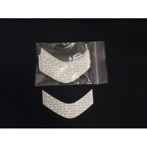 Vapon Topstick Custom Cut Front "B Curve" (100 Double-Sided Strips) Clear Hairpiece Tape 3" - By Vapon
